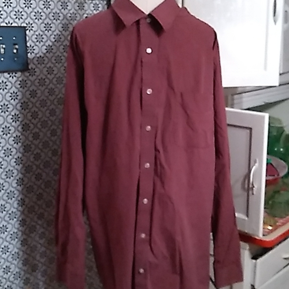 St. John's Bay 3X tall80s 2 play red button down casual men's shirt 👕